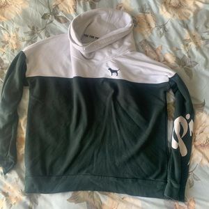 Green and White Pink/Victoria Secret hoodie